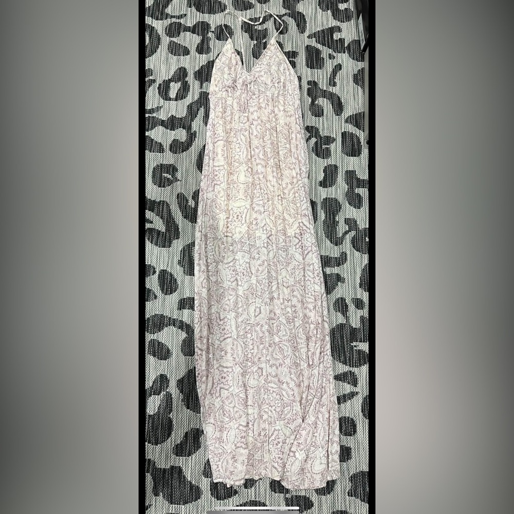 O'Neill Pink and Cream Maxi Dress new